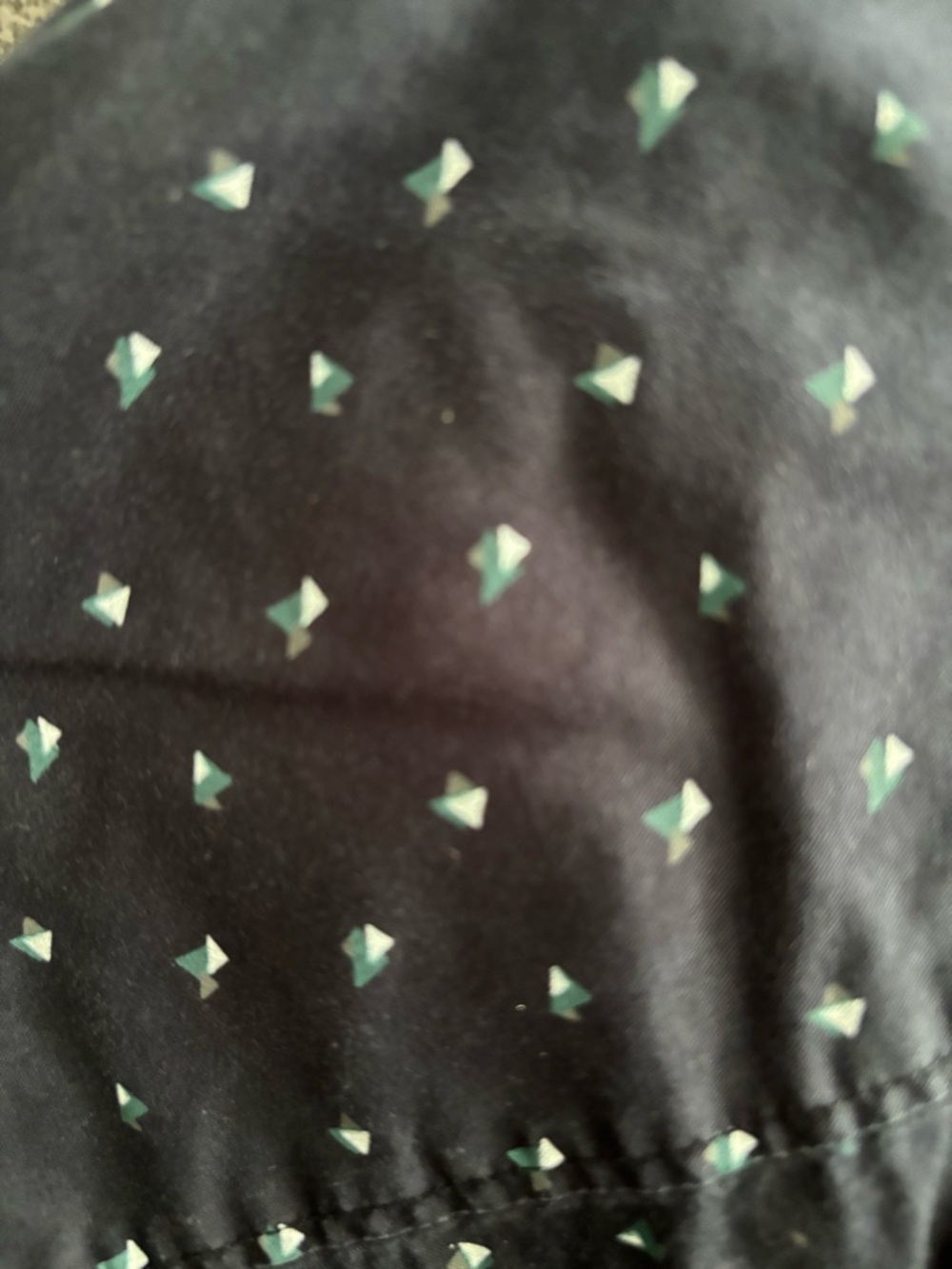 7 Diamonds Men's Navy Short-Sleeve Button-Down with White Micro Print - Picture 5 of 5